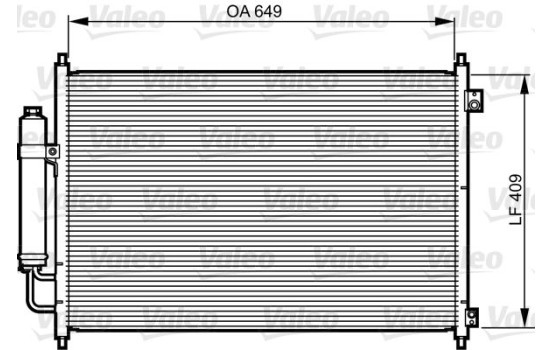 Condenser, air conditioning 814231 Valeo