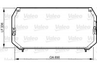 Condenser, air conditioning 814246 Valeo