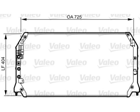 Condenser, air conditioning 814247 Valeo