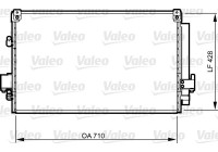 Condenser, air conditioning 814262 Valeo