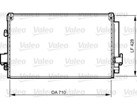 Condenser, air conditioning 814262 Valeo