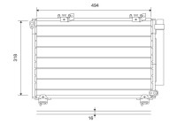 Condenser, air conditioning 814309 Valeo