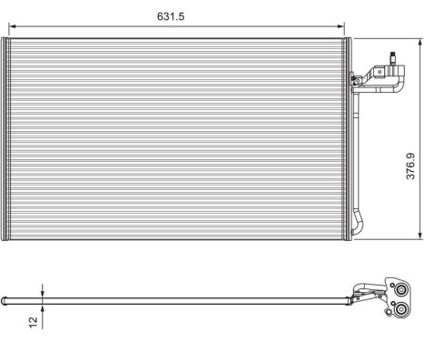 Condenser, air conditioning 814322 Valeo, Image 2