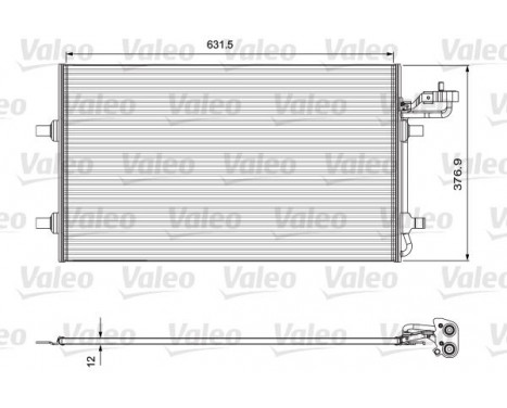 Condenser, air conditioning 814324 Valeo, Image 2