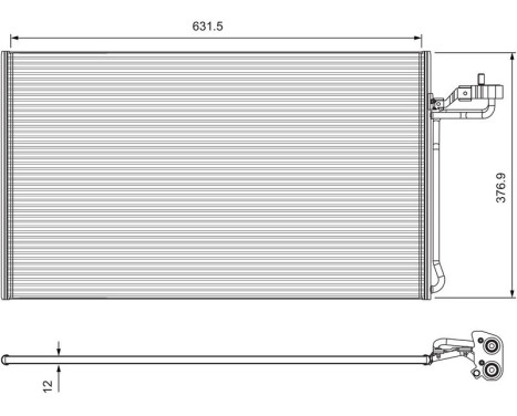 Condenser, air conditioning 814325 Valeo, Image 2