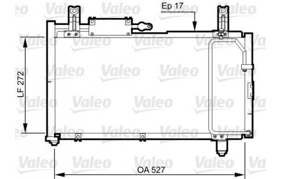 Condenser, air conditioning 814327 Valeo