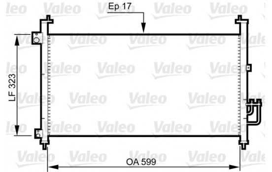 Condenser, air conditioning 814333 Valeo