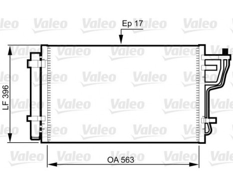Condenser, air conditioning 814351 Valeo, Image 3