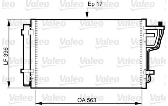 Condenser, air conditioning 814351 Valeo, Image 3
