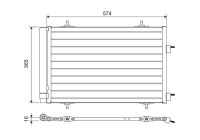 Condenser, air conditioning 814365 Valeo