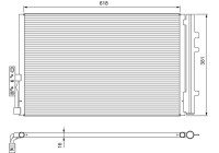 Condenser, air conditioning 814386 Valeo