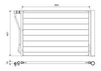 Condenser, air conditioning 814388 Valeo