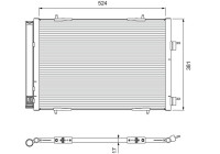 Condenser, air conditioning 814406 Valeo