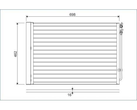 Condenser, air conditioning 814410 Valeo, Image 2