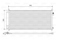 Condenser, air conditioning 814413 Valeo