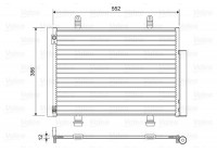 Condenser, air conditioning 814418 Valeo