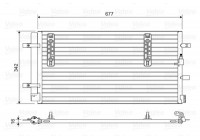 Condenser, air conditioning 814419 Valeo