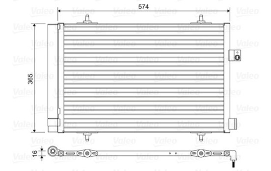 Condenser, air conditioning 814420 Valeo