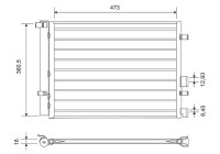 Condenser, air conditioning 814435 Valeo