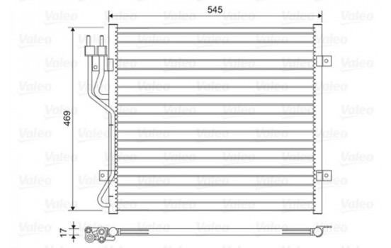 Condenser, air conditioning 814439 Valeo