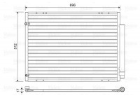 Condenser, air conditioning 814448 Valeo