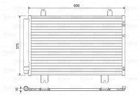Condenser, air conditioning 814450 Valeo