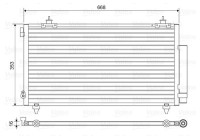 Condenser, air conditioning 814466 Valeo