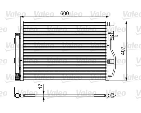 Condenser, air conditioning 814478 Valeo
