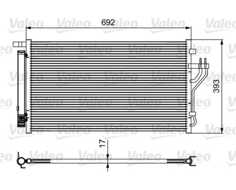 Condenser, air conditioning 814485 Valeo