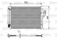 Condenser, air conditioning 814494 Valeo