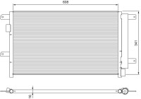 Condenser, air conditioning 815089 Valeo