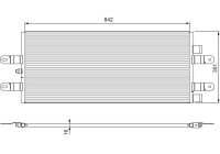 Condenser, air conditioning 815093 Valeo