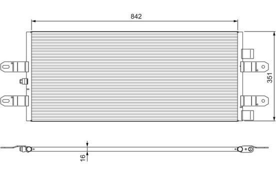 Condenser, air conditioning 815093 Valeo