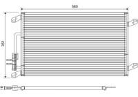 Condenser, air conditioning 817386 Valeo