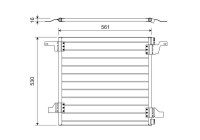 Condenser, air conditioning 817458 Valeo