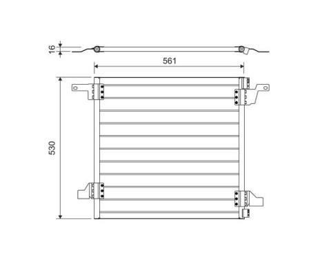 Condenser, air conditioning 817458 Valeo