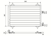 Condenser, air conditioning 817526 Valeo