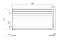 Condenser, air conditioning 817547 Valeo