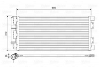 Condenser, air conditioning 817549 Valeo