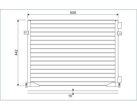 Condenser, air conditioning 817577 Valeo, Image 2