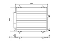 Condenser, air conditioning 817579 Valeo
