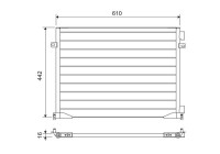 Condenser, air conditioning 817644 Valeo