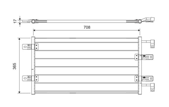 Condenser, air conditioning 817645 Valeo