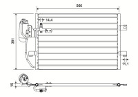 Condenser, air conditioning 817659 Valeo