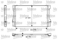 Condenser, air conditioning 817675 Valeo