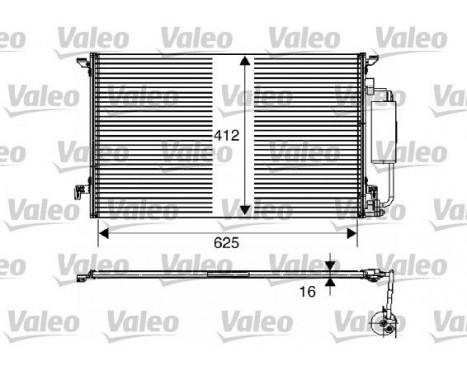 Condenser, air conditioning 817711 Valeo, Image 2