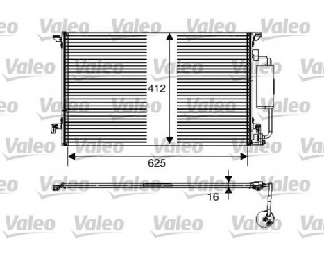 Condenser, air conditioning 817712 Valeo, Image 3