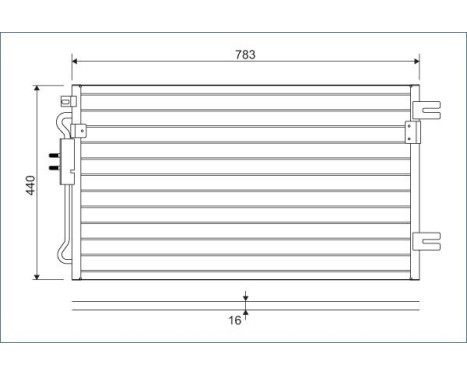 Condenser, air conditioning 817739 Valeo, Image 2