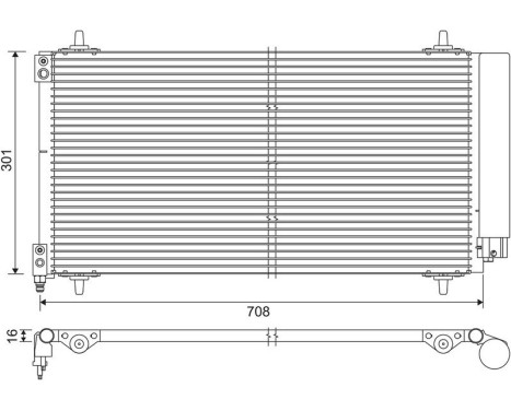 Condenser, air conditioning 817740 Valeo, Image 2