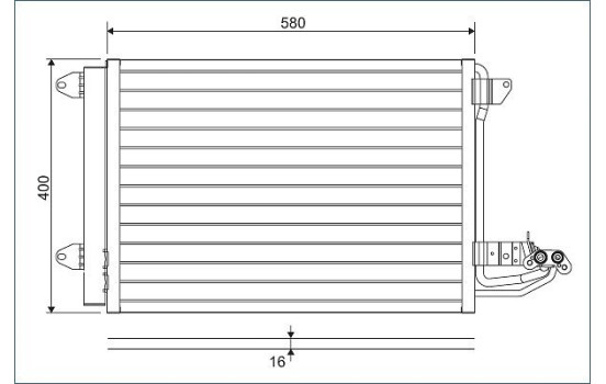 Condenser, air conditioning 817777 Valeo, Image 4